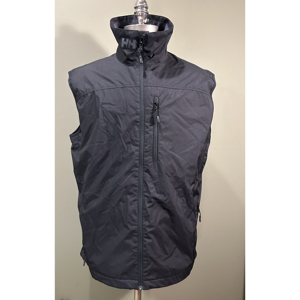 Helly Hansen Crew Grey Vest 2.0 Mens Size XXL 2XL Gray Full Zip - Picture 2 of 12